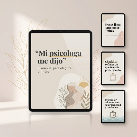 Mi psicóloga me dijo: El manual para elegirte primero + 3 bonos de acción inmediata